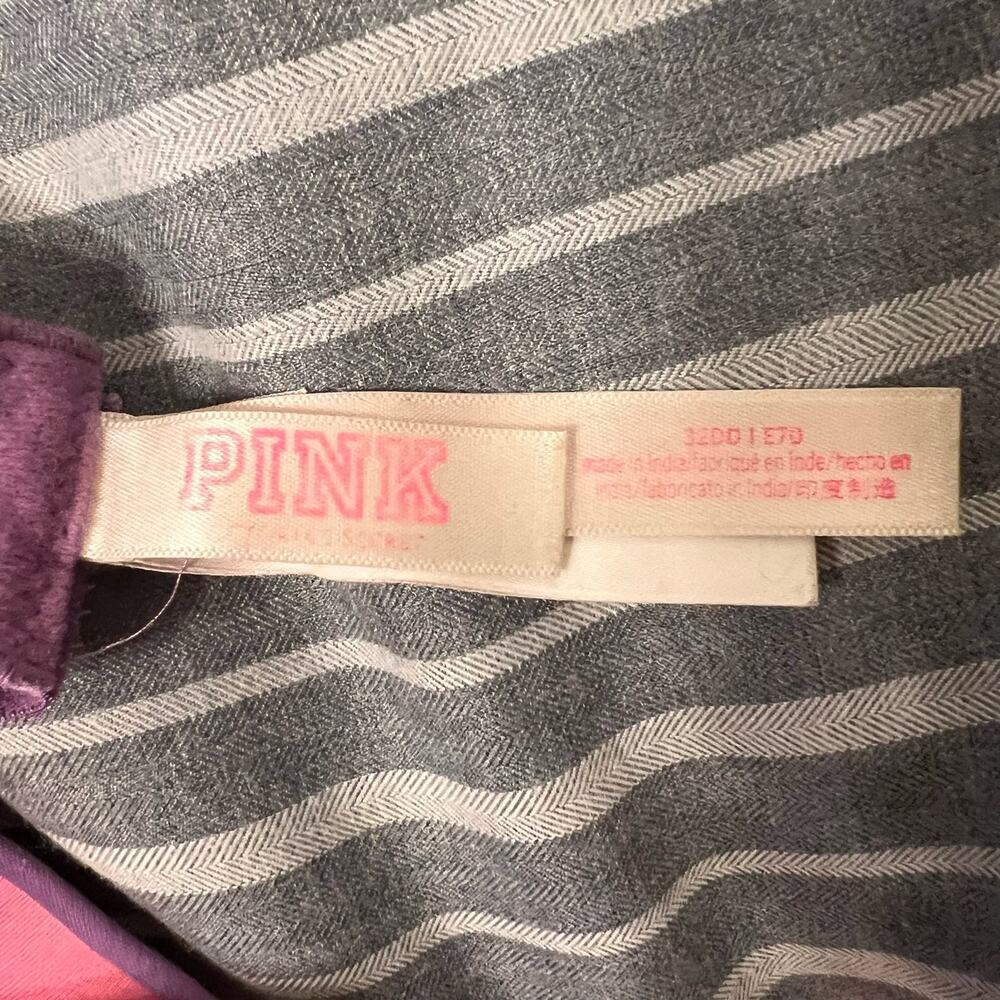 PINK Lilac Purple Wear Everywhere Lightly Lined T-Shirt Logo Band Bra Size 32DD - Picture 6 of 9